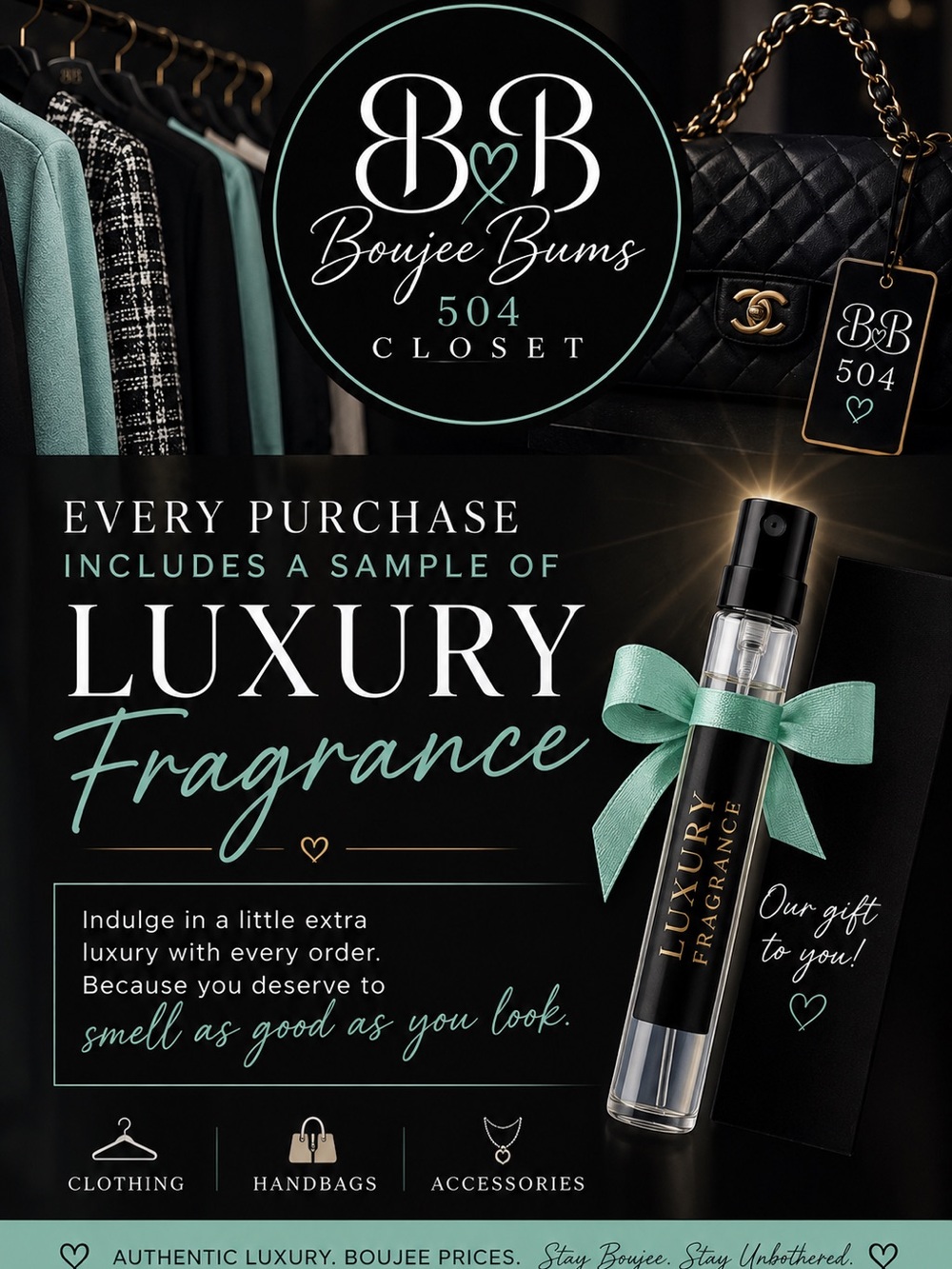 Boujee Bums Luxury Fragrance Sample - Mint Accent